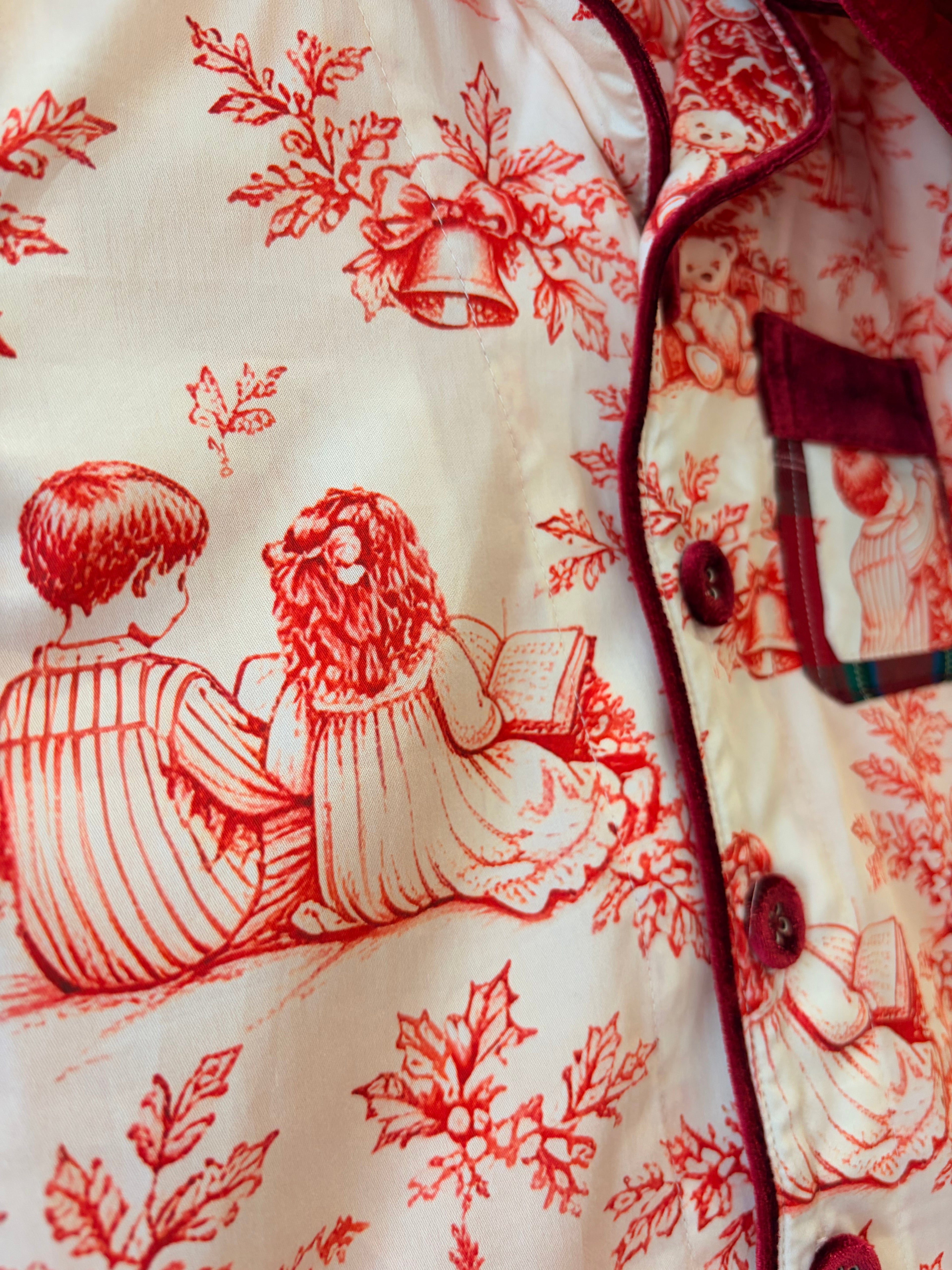 Our boys Heirloom toile Christmas pajamas ✨🎄