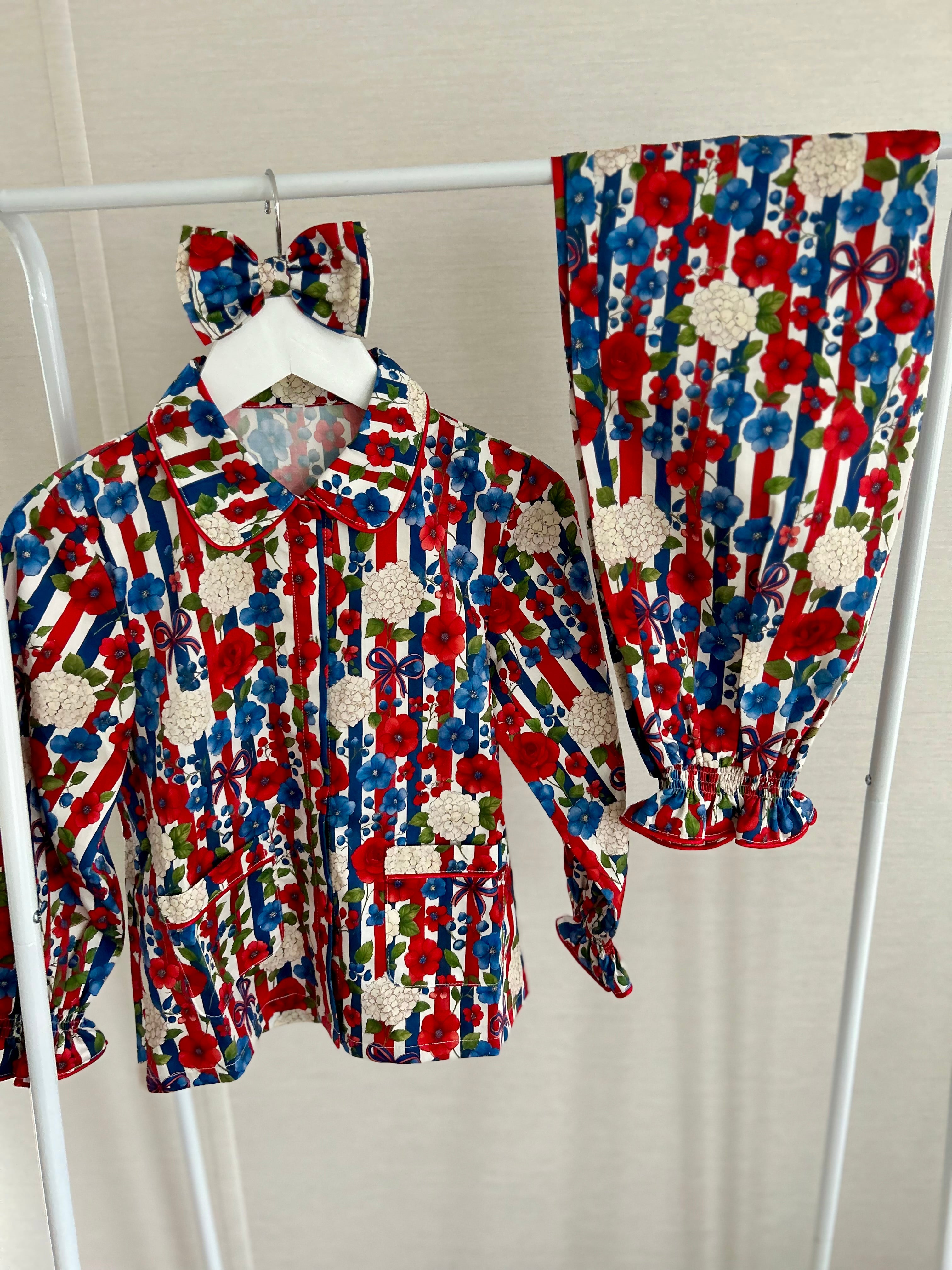 Winter floral quilted set