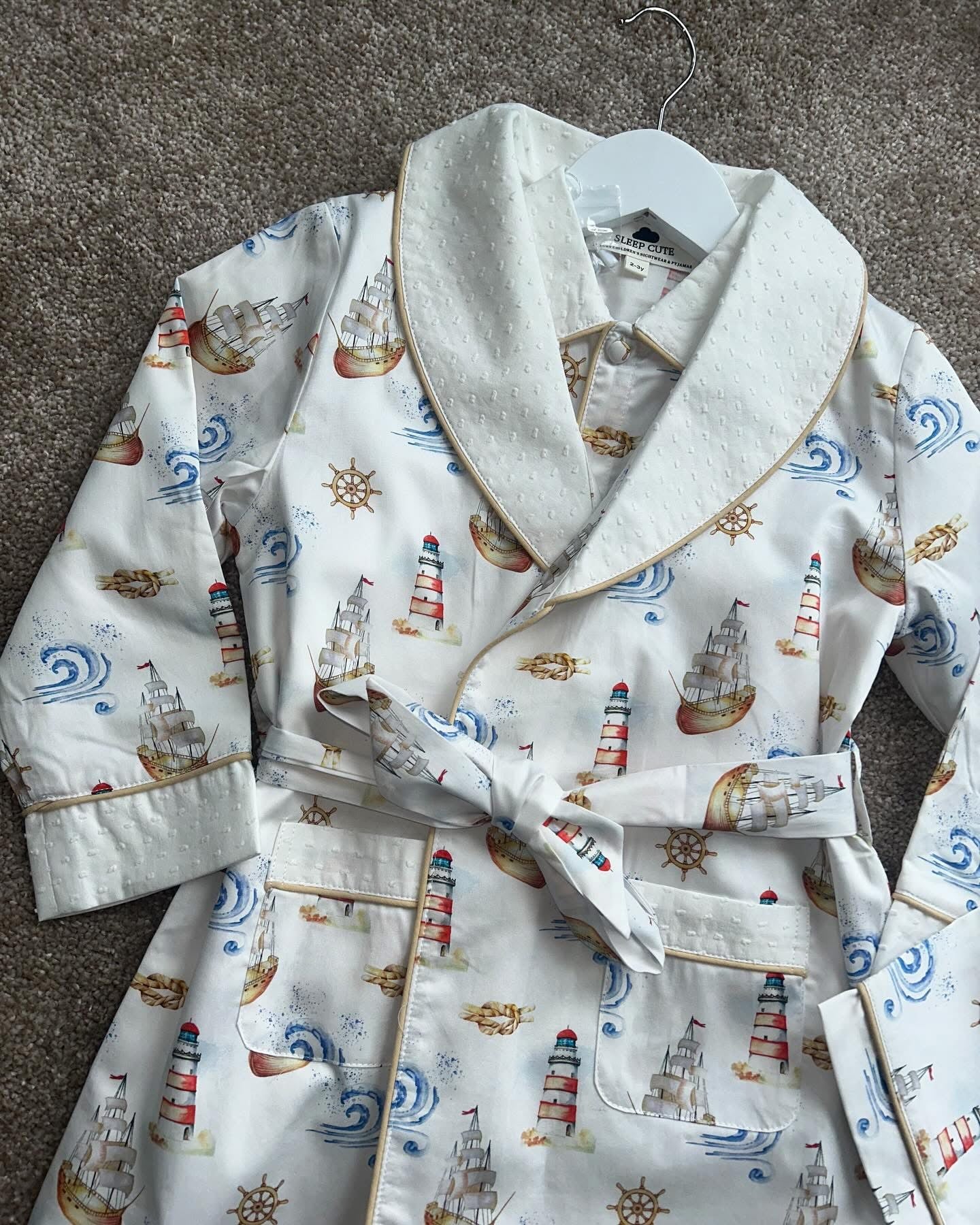 Nautical 3-piece pajama set